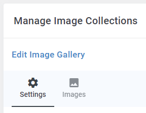 Image Collection Settings Tab