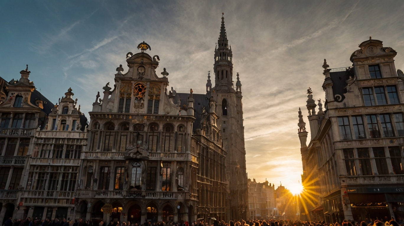 The Grand Place at Sunrise